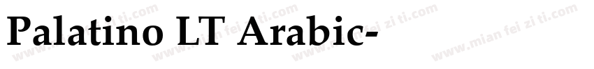Palatino LT Arabic字体转换